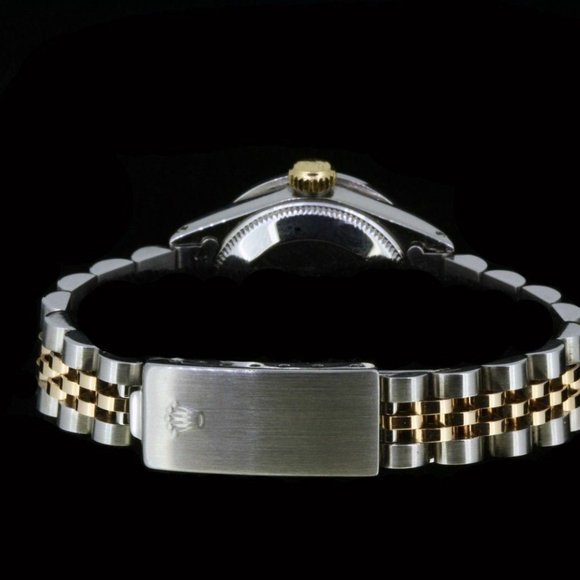 Rolex Ladies Datejust Oyster Stainless Gold Diamond Ruby Dial Bezel Watch main image 4